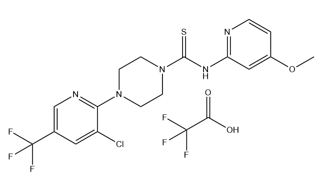 4-(3-Chloro-5-(trifluoromethyl)pyridin-2-yl)-N-(4-methoxypyridin-2-yl)piperazine-1-carbothioamide tr
